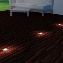 Berkfield Home Outdoor LED Ground Lights 3 pcs Square in Silver - thumbnail 6
