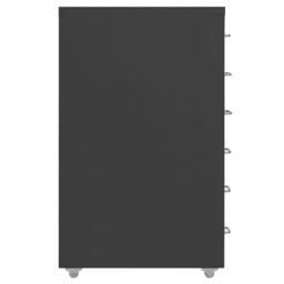 Berkfield Home Mobile File Cabinet Anthracite 28x41x69 cm Metal in Black - Size: 28 x 41 x 69 cm - thumbnail 3