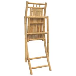 Berkfield Home Folding Garden Chairs 2 pcs 46x66x99 cm Bamboo in Brown - Size: 46 x 66 x 99 cm - thumbnail 8