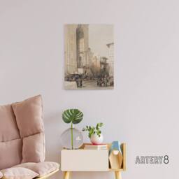 "Artery8 Mosque of Sultan Hassan Grand Entrance Roberts Canvas Wall Art in Beige - Size: W18"" x H24""" - thumbnail 3