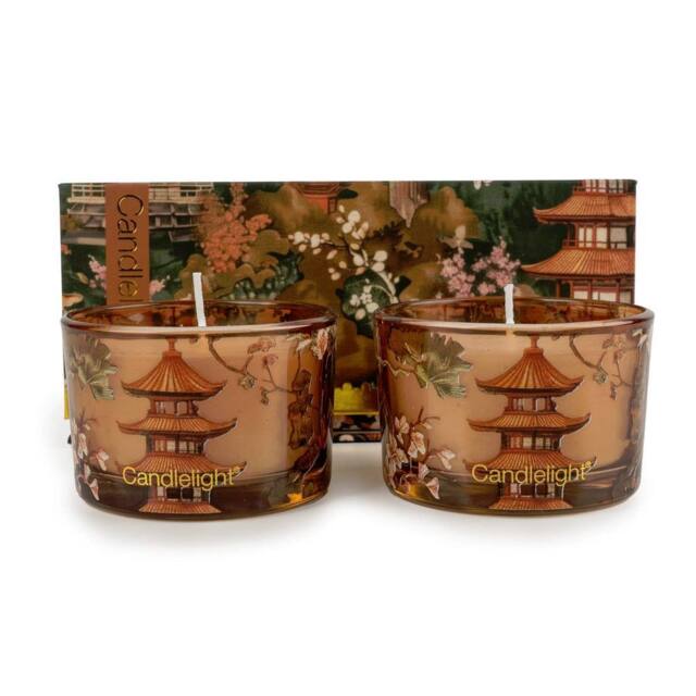 Candlelight The Silk Road Collection Samarkand Moroccan Spice Candle Duo Gift Set in Dusty Pink - Size: 2 Pack - image 1