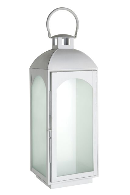 Orsina White Wash Large Mild Steel Lantern - image 1