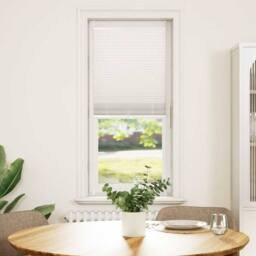 Berkfield Home Plisse Blind 40x150cm White Pleated Blind - Size: 40x150 cm - thumbnail 1