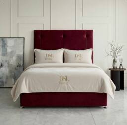 DS Living Kingsley Maroon Divan Bed - Size: Single - thumbnail 4