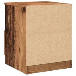 Berkfield Home Classic Bedside Cabinet Old Wood 40x40x50 cm Engineered Wood in Brown - Size: 40 x 40 x 50 cm - thumbnail 7