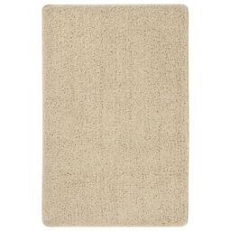 Berkfield Home Shaggy Rug Cream 200x290 cm Anti Slip - Size: Medium - thumbnail 1