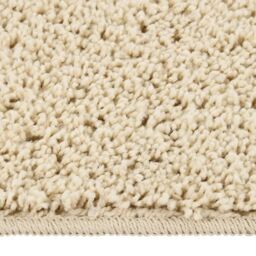 Berkfield Home Shaggy Rug Cream 200x290 cm Anti Slip - Size: Medium - thumbnail 2