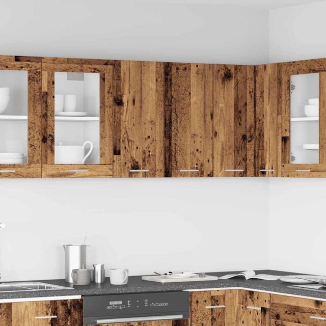 Berkfield Home Kitchen Wall Cabinet¬†Old Wood¬†60x31x60 cm Engineered Wood in Brown - Size: 60 x 31 x 60 cm - image 1