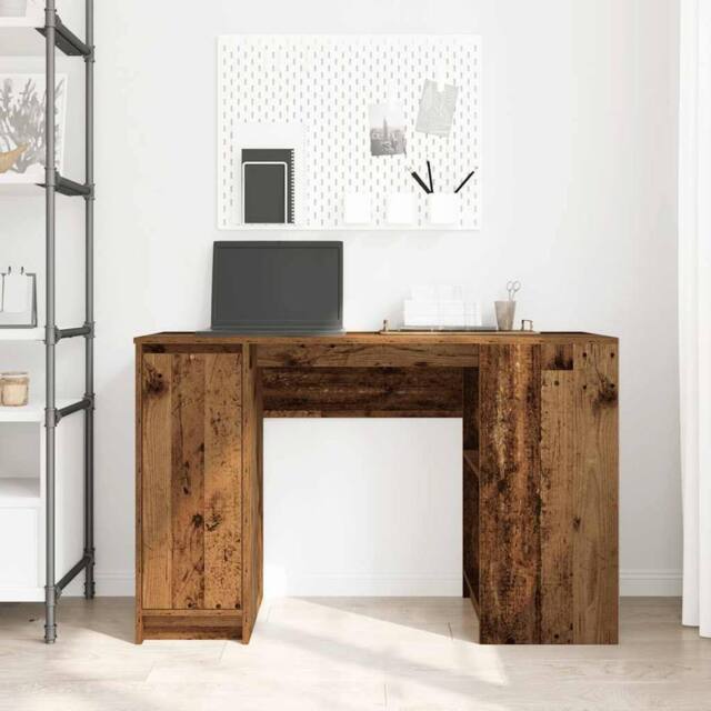 Berkfield Home Durable Desk Old Wood 120x42x76 cm Engineered Wood in Brown - Size: 120 x 42 x 76 cm - image 1