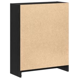 Berkfield Home Book Cabinet Black 60x24x76 cm Engineered Wood - Size: 60 x 24 x 76 cm - thumbnail 7