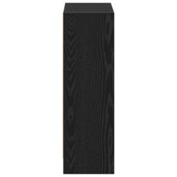 Berkfield Home Book Cabinet Black 60x24x76 cm Engineered Wood - Size: 60 x 24 x 76 cm - thumbnail 6