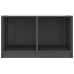 Berkfield Home TV Cabinet Grey 70x33x42 cm Solid Pinewood - Size: 70 x 33 x 42 cm - thumbnail 5