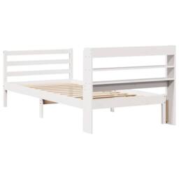 Berkfield Home Beautiful Bed Frame with Headboard without Mattress White 90x190 - Size: Single - thumbnail 6
