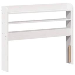 Berkfield Home Beautiful Bed Frame with Headboard without Mattress White 90x190 - Size: Single - thumbnail 8