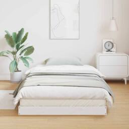 Berkfield Home Floor Bed Frame White 80x210 cm Solid Wood Pine - thumbnail 4