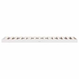 Berkfield Home Floor Bed Frame White 80x210 cm Solid Wood Pine - thumbnail 6