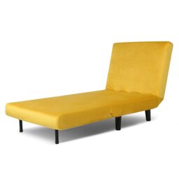 Home Garden Direct Aurora - Single Bed Chair Sofa in Velvet - 1 Seater - Yellow - thumbnail 6