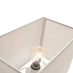 Happy Homewares Contemporary & Stylish Linen Fabric Lamp Shade in Grey - Size: 12 inches - thumbnail 5