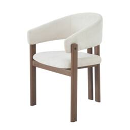 BTM Set of 2/4/6 Linen Dining Chairs with Metal Frame in Brown - Size: 2 Pack - thumbnail 9