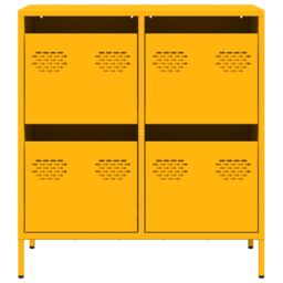 Berkfield Home Sideboard¬†Mustard Yellow 68x39x73.5 cm Cold-rolled Steel - thumbnail 5