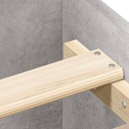 Berkfield Home Bed Frame with Headboard & Footboard Concrete Grey 150x200 cm K… - Size: King - thumbnail 8