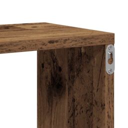 Berkfield Home Wall Shelf Old Wood 104x20x58.5 cm Engineered Wood in Brown - thumbnail 7