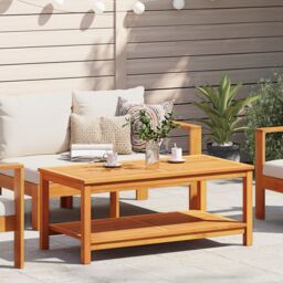 Berkfield Home Coffee Table 70x40x45 cm Solid Acacia Wood in Brown - Size: 70 x 40 x 45 cm - thumbnail 1