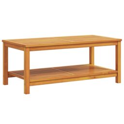 Berkfield Home Coffee Table 70x40x45 cm Solid Acacia Wood in Brown - Size: 70 x 40 x 45 cm - thumbnail 2