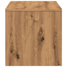 Berkfield Home TV Cabinet Artisan Oak 100x40x40 cm Engineered Wood in Brown - Size: 100 x 40 x 40 cm - thumbnail 5
