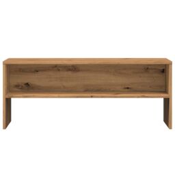 Berkfield Home TV Cabinet Artisan Oak 100x40x40 cm Engineered Wood in Brown - Size: 100 x 40 x 40 cm - thumbnail 4
