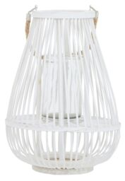 Orsina Lentigo Small Bamboo Lantern in White - thumbnail 6