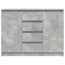 Berkfield Home Sideboard with Drawers Concrete Grey 100.5x35x76 cm Engineered Wood - thumbnail 6