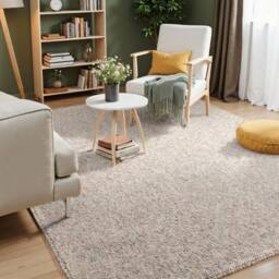 THE RUGS Rocco Flatweave Washable Plain Extra Large Living Room Rug & Runner in Cream - Size: 240 cm x 340 cm - thumbnail 8