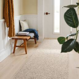 THE RUGS Rocco Flatweave Washable Plain Extra Large Living Room Rug & Runner in Cream - Size: 240 cm x 340 cm - thumbnail 9