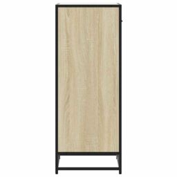 Berkfield Home Shoe Rack Sonoma Oak 48x38x97.5 cm Engineered Wood in Brown - thumbnail 6