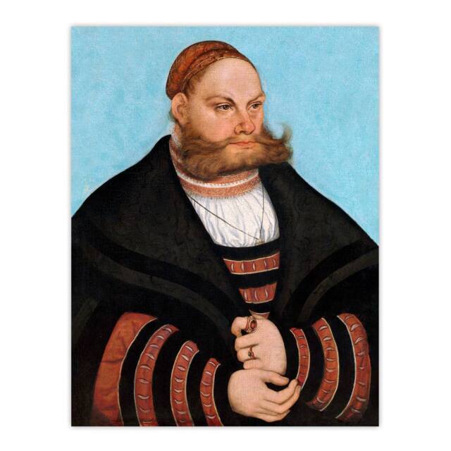 "Artery8 Lucas Cranach Portrait of Lukas Spielhausen Wall Art Print - Size: W12"" x H16""" - image 1