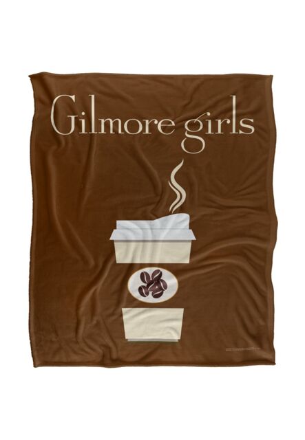 Warner Brothers Gilmore Girls Paper Cup Silky Touch Super Soft Throw Blanket 152x127cm in White - Size: 152x127 cm - image 1