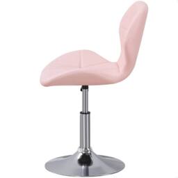 VOGREX Pink Cushioned Swivel Adjustable Chair - thumbnail 3