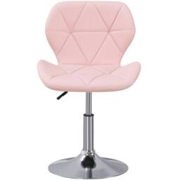 VOGREX Pink Cushioned Swivel Adjustable Chair - thumbnail 4
