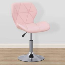 VOGREX Pink Cushioned Swivel Adjustable Chair - thumbnail 5