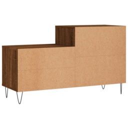 Berkfield Home Shoe Cabinet Brown Oak 102x36x60 cm Engineered Wood - Size: 102 x 36 x 60 cm - thumbnail 6