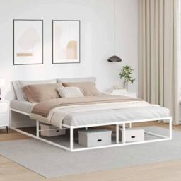 Berkfield Home Bed Frame without Mattress White 160x200 cm Metal - thumbnail 2