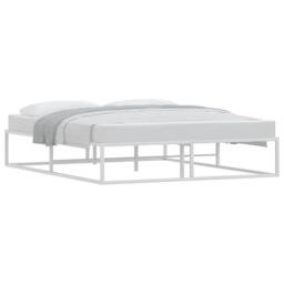 Berkfield Home Bed Frame without Mattress White 160x200 cm Metal - thumbnail 3