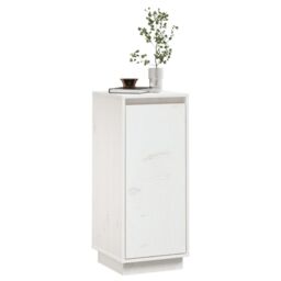 Berkfield Home Sideboard White 31.5x34x75 cm Solid Wood Pine - thumbnail 4