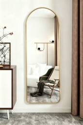ExtraStar 40 x120 cm Arch Full Length Wall Mirror in Gold - thumbnail 3