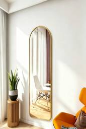 ExtraStar 40 x120 cm Arch Full Length Wall Mirror in Gold
