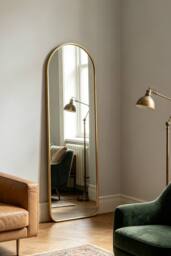 ExtraStar 40 x120 cm Arch Full Length Wall Mirror in Gold - thumbnail 2