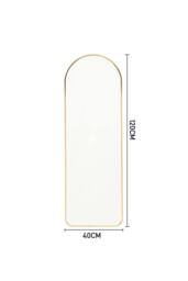 ExtraStar 40 x120 cm Arch Full Length Wall Mirror in Gold - thumbnail 6