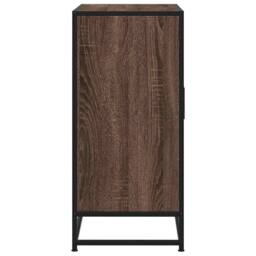Berkfield Home Sideboard Brown Oak 68x35x76 cm Engineered Wood & Metal - Size: 68 x 35 x 76 cm - thumbnail 6