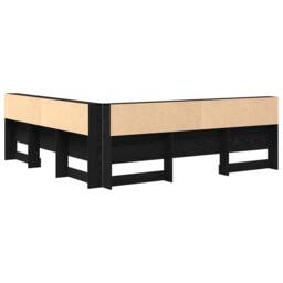Berkfield Home Storage Headboard with Shelf Black oak 180 cm Engineered wood - thumbnail 8